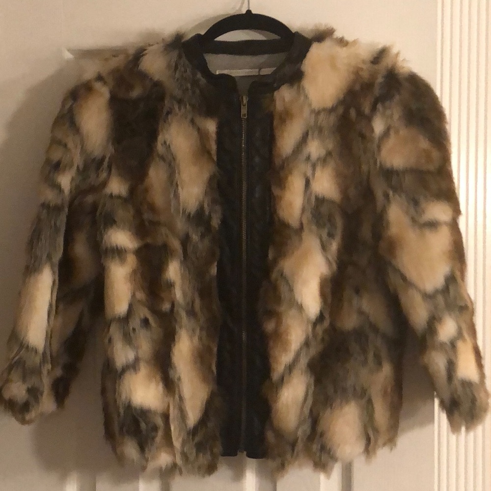 Twelfth St. by Cynthia Vincent Multi Fur Jacket